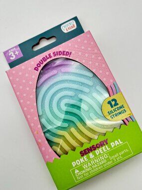 Chuckle & Roar Double Sided Sensory Poke and Peel Pad, Easter Egg Shape NEW